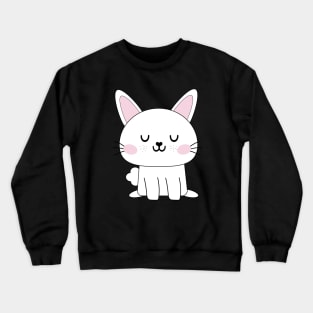 Cute White Bunny Crewneck Sweatshirt